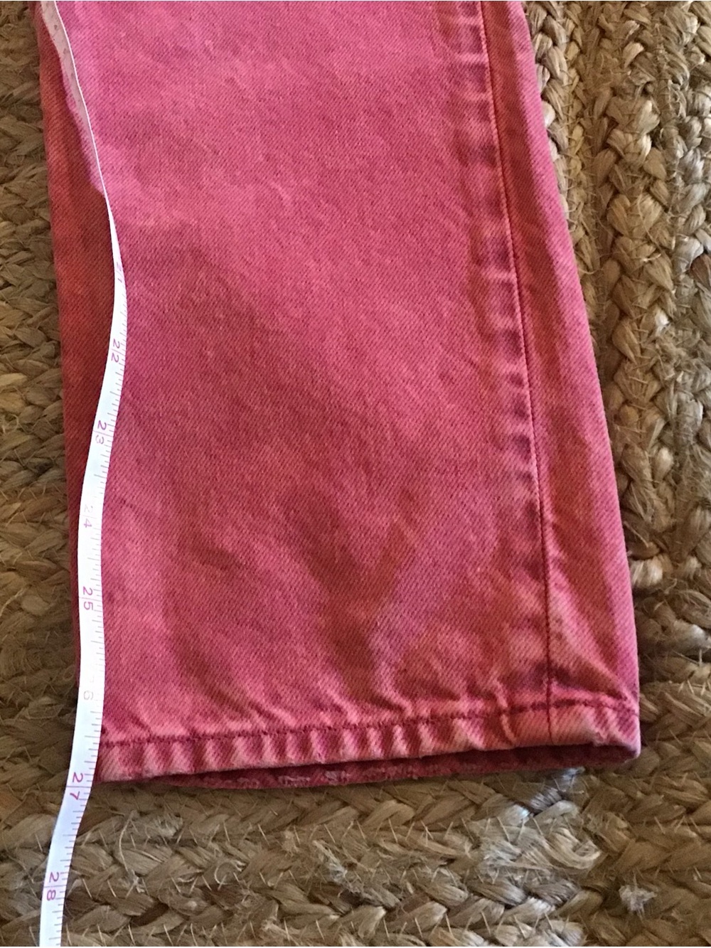 Polo Ralph Lauren The Callen High Rise Slim  27R Jeans NWT Stonewashed Red - Picture 12 of 14